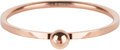 Charmin&#8217;s roségoudkleurige stapelring R530 Dot rosé-goldplated staal