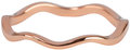 Charmin’s roségoudkleurige stapelring R830 Curved Wave rosé-goldplated staal