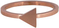 Charmin&#8217;s roségoudkleurige stapelring R396 Triangle rosé-goldplated staal