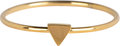 Charmin’s goudkleurige stapelring R723 Minimalist Triangle goldplated staal
