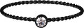 Charmin’s  stapelring R947 Shine Bright Twisted Black and white crystal