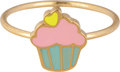 KR110 Muffin Goud staal Kinderring 