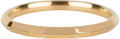 Charmin’s goudkleurige stapelring R668 Basic Hooked goldplated staal