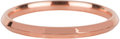 Charmin’s roségoudkleurige stapelring R669 Basic Hooked rosé-goldplated staal