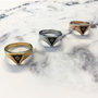 R678 Eye Triangle Rose Gold Steel