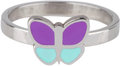 KR79 Butterfly Purple Blue Shiny Steel