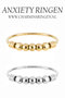 R941 Anxiety Palm Small Black & Gold Steel