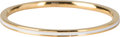 Charmin&#8217;s goudkleurige stapelring R697 Petite White Enamel goldplated staal