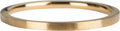 Charmin&#8217;s goudkleurige stapelring R817 Clean Cut Mat goldplated staal