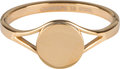 Charmin’s goudkleurige stapelring R686 Musthave 2.0 goldplated staal