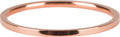 Charmin’s roségoudkleurige stapelring R694 Basic Petite rosé-goldplated staal