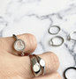 R976 Zegelring petite ovaal gold