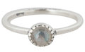 Charmin&#8217;s  stapelring zilver R296 Labradorite 'Natural Stone'