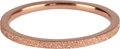 Charmin&#8217;s roségoudkleurige stapelring R342 Sanded rosé-goldplated staal