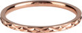 Charmin’s roségoudkleurige stapelring R309 Cross rosé-goldplated staal