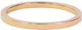 Charmin&#8217;s roségoudkleurige stapelring R315 Plain rosé-goldplated staal