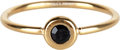 R957 Donut Gold-plated and black crystal