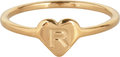 R1015-R Letter R In My Heart Gold 