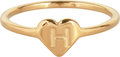 R1015-H Letter H In My Heart Gold 