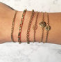 Charmin's Goldplated Gedraaid stalen armbandje CB52 Minimalistic Bracelet Gold Steel