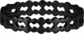 R911 Double trouble Black steel Ring