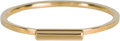 Charmin’s goudkleurige stapelring R521 Tube goldplated staal