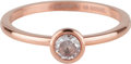 Charmin&#8217;s roségoudkleurige stapelring R490 Stylish Bright rosé-goldplated staal