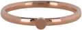 Staal Charmin&#8217;s roségoudkleurige stapelring R481 Pixi rosé-goldplated staal