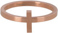 Charmin’s roségoudkleurige stapelring R417 Hope rosé-goldplated staal