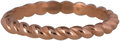 Charmin’s roségoudkleurige stapelring R445 Curves rosé-goldplated staal