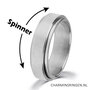R1068 Turning Anxiety Fidget Ring Shiny Staal