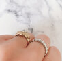 Charmin's Zegel Ring R1055 Turkoys Howlite Goldfilled