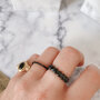 Charmin's Zegel Ring R1055 Turkoys Howlite Goldfilled