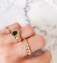 Charmin's Zegel Ring R1055 Turkoys Howlite Goldfilled