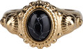 Charmin's Zegel Ring R1053 Cleopatra Black Tourmaline Goldfilled