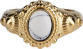Charmin's Zegel Ring R1056 White Howlite Goldfilled