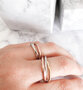 R1067 Rolling Anxiety Fidget Ring Rose-Goud-Staalkleurig