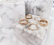R1067 Rolling Anxiety Fidget Ring Rose-Goud-Staalkleurig