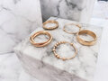 R1067 Rolling Anxiety Fidget Ring Rose-Goud-Staalkleurig