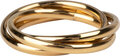 R1066 Rolling Anxiety Fidget Ring Goudkleurig