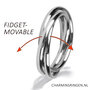 R1065 Rolling Anxiety Fidget Ring Staal