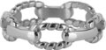 Charmin’s Ring R1119 Navy Knot Chain Staal