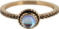 Charmin's ring R1102 Birthstone June Moonstone Stone Goldplated Iconic Vintage