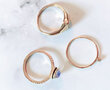 Charmin's ring R1102 Birthstone June Moonstone Stone Goldplated Iconic Vintage