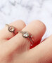 Charmin's ring R1099 Birthstone November Champagne Stone Goldplated Iconic Vintage