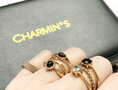 Charmin’s Classic Princess Black Ring Goud R1193