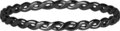 R1012 Curvy Tiny Chain Black Steel