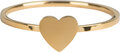Charmin&#8217;s goudkleurige stapelring R823 Oh My Love goldplated staal