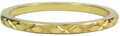 Charmin’s goudkleurige stapelring R305 Cross goldplated staal