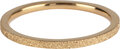 Charmin&#8217;s goudkleurige stapelring R341 Sanded goldplated staal